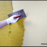 DIY wall decor with putty
