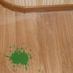 How to remove paint from linoleum