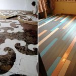 how to paint a wooden floor in a country house