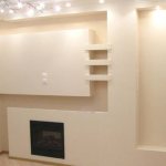 A niche in a plasterboard wall in the interior - 100 photos of interior ideas