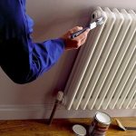 Painting heating pipes